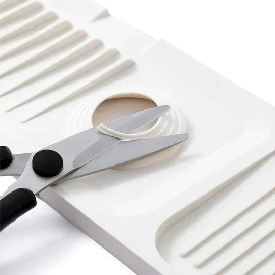 Dish Drying Mat Self-Draining Silicone Raised Grooves