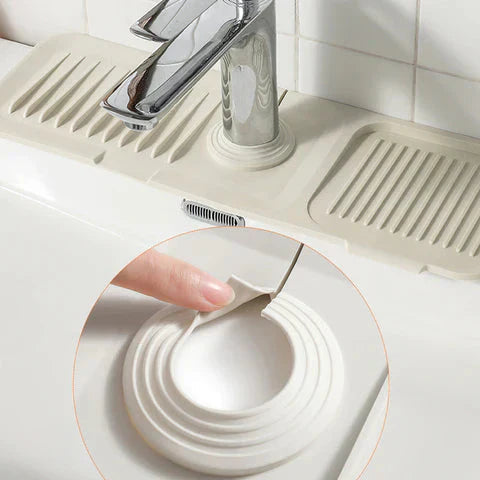 Dish Drying Mat Self-Draining Silicone Raised Grooves
