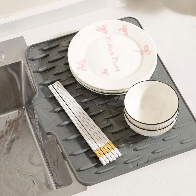 Dish Drying Mat Silicone Non-Slip Heat-Resistant
