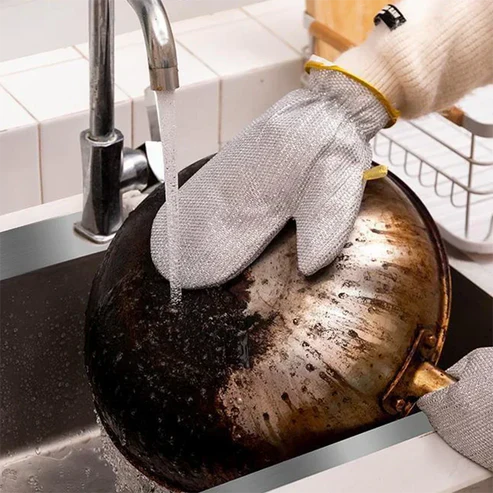 Dishwashing Gloves Heat-Resistant Silicone Ergonomic Grip