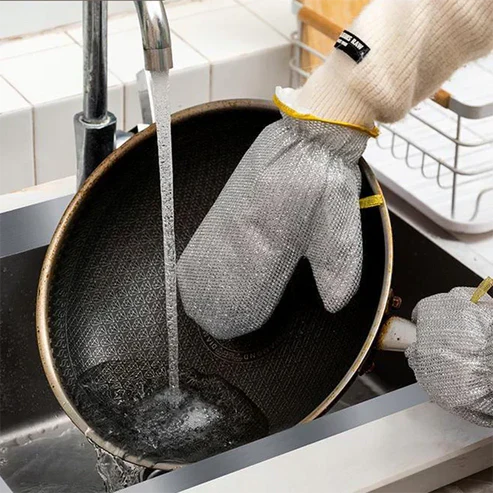 Dishwashing Gloves Heat-Resistant Silicone Ergonomic Grip