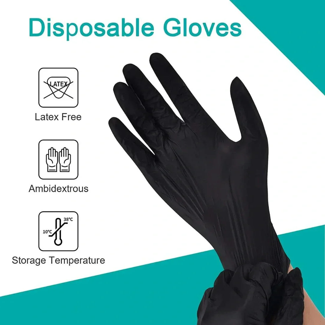 Disposable Gloves Nitrile Non-Slip & Latex-Free