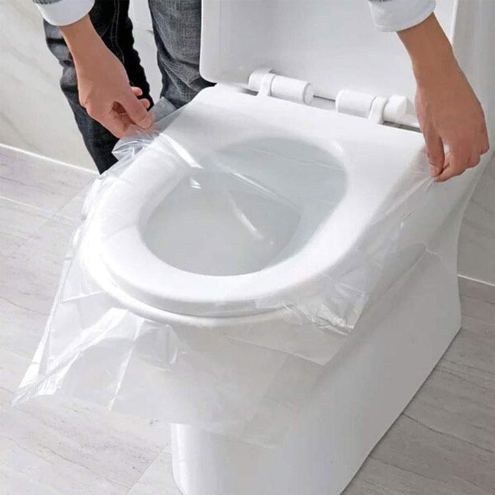 Disposable Toilet Seat Covers Biodegradable 50-Pack Fits Most Seats