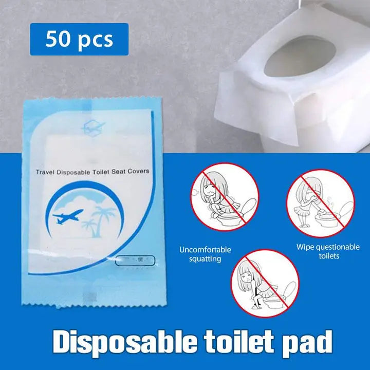 Disposable Toilet Seat Covers Biodegradable Universal Fit 50 Pack