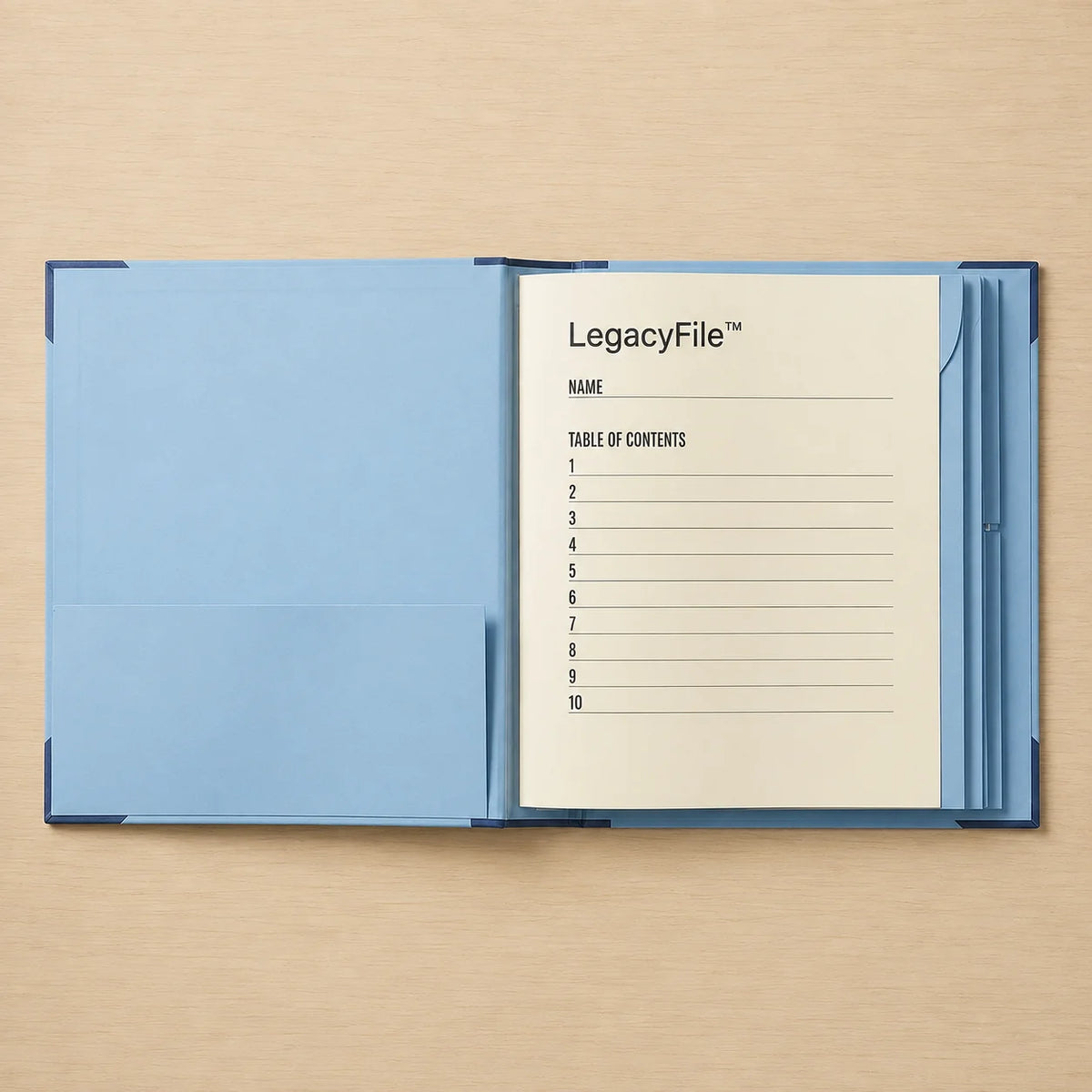 Document Organizer Guided Sections Multiple Lockable Compartments