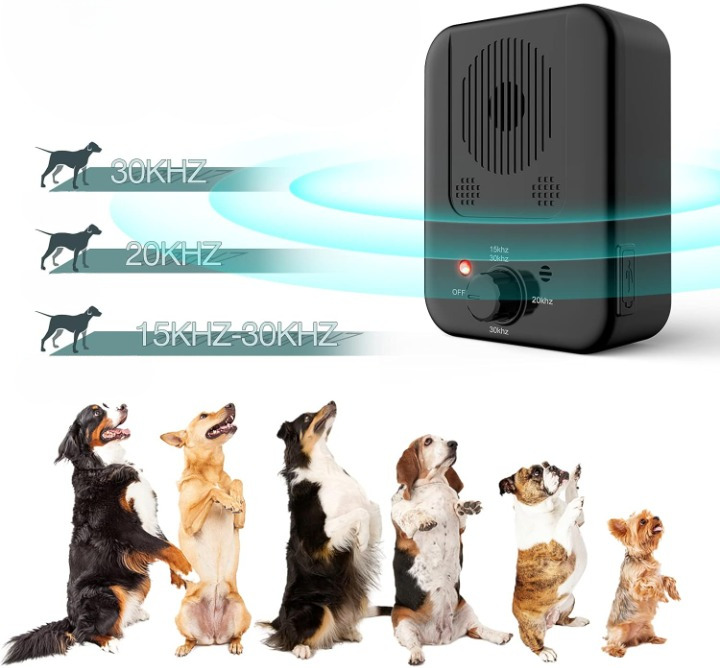 Dog Anti-Bark Device Ultrasonic Multi-Frequency Rechargeable