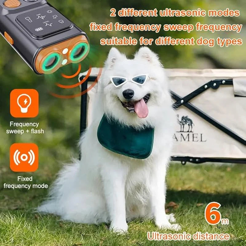 Dog Bark Stopper Ultrasonic & LED USB Rechargeable