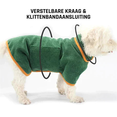 Dog Bathrobe Hooded Ultra-Absorbent Microfiber