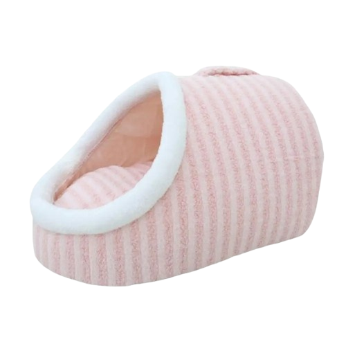 Dog Bed Donut Plush Bolster Raised Rim