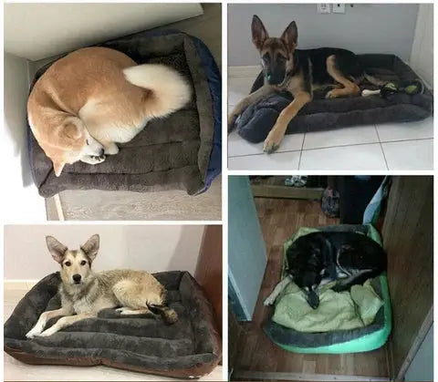 Dog Bed Plush Fleece & Padded Sidewalls Machine Washable
