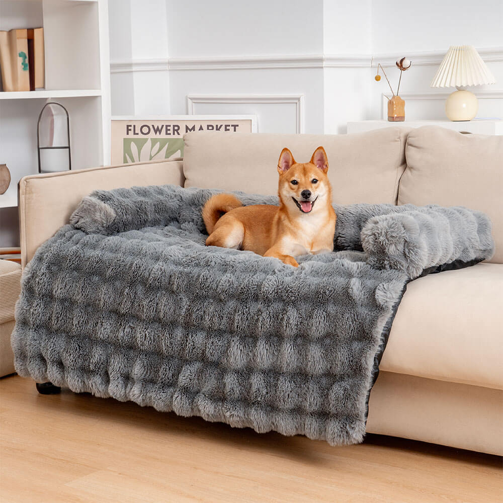 Dog Bed Ultra-Soft Plush Non-Slip Machine Washable