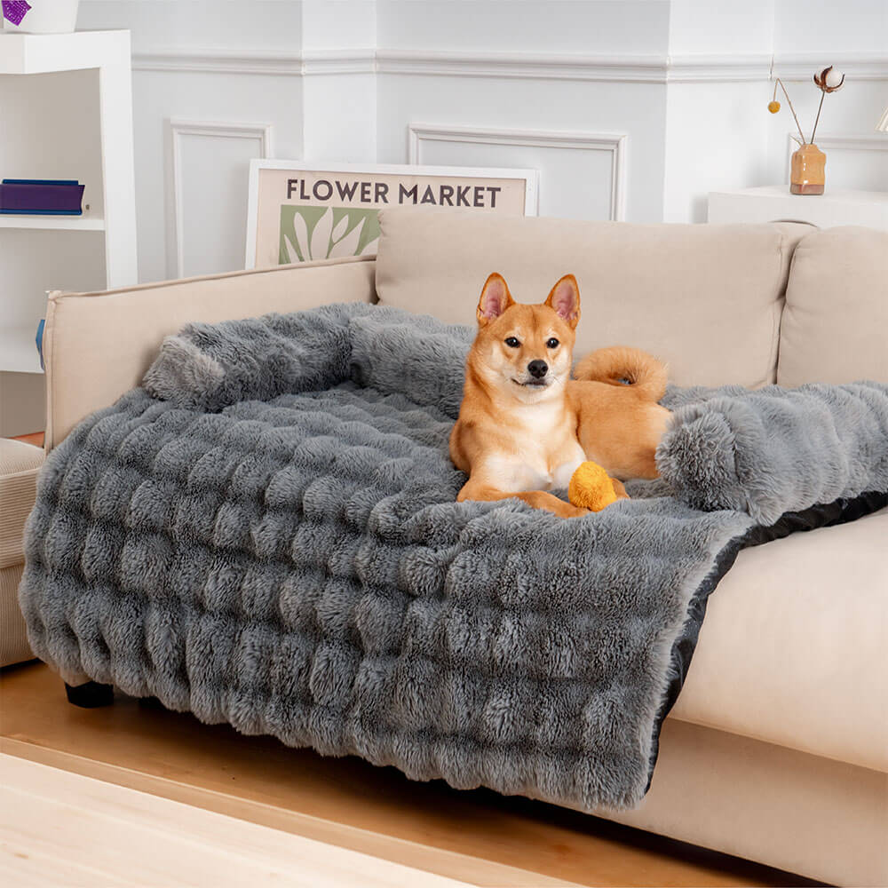 Dog Bed Ultra-Soft Plush Non-Slip Machine Washable