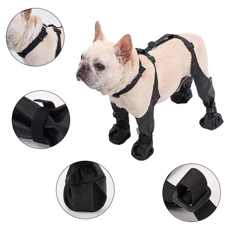 Dog Boots Elastic Neckband Soft Polyester-Cotton