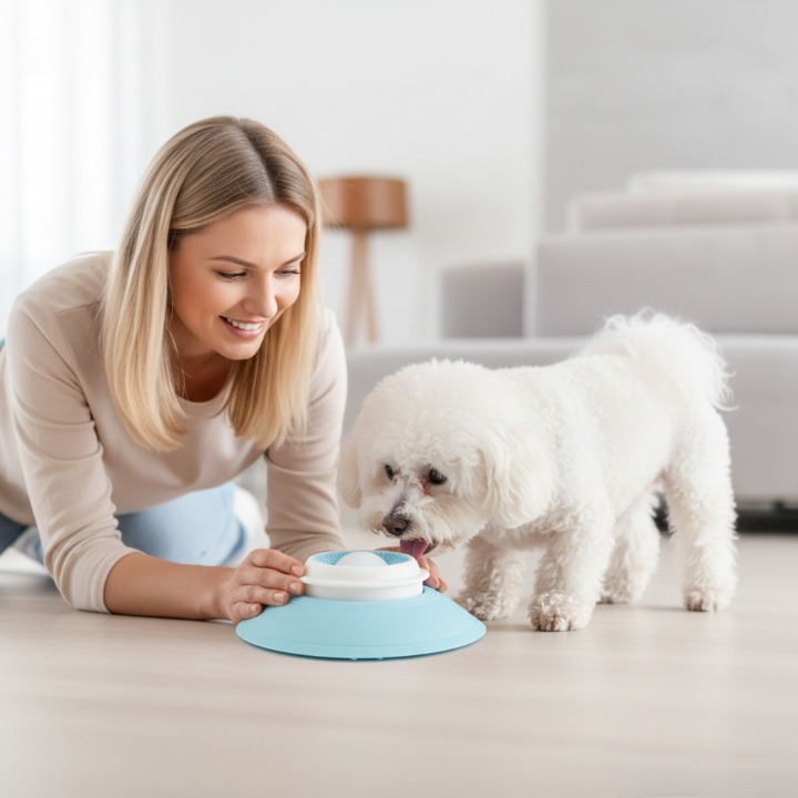 Dog Bowl Floating Ball Slow Feed Non-Slip Base