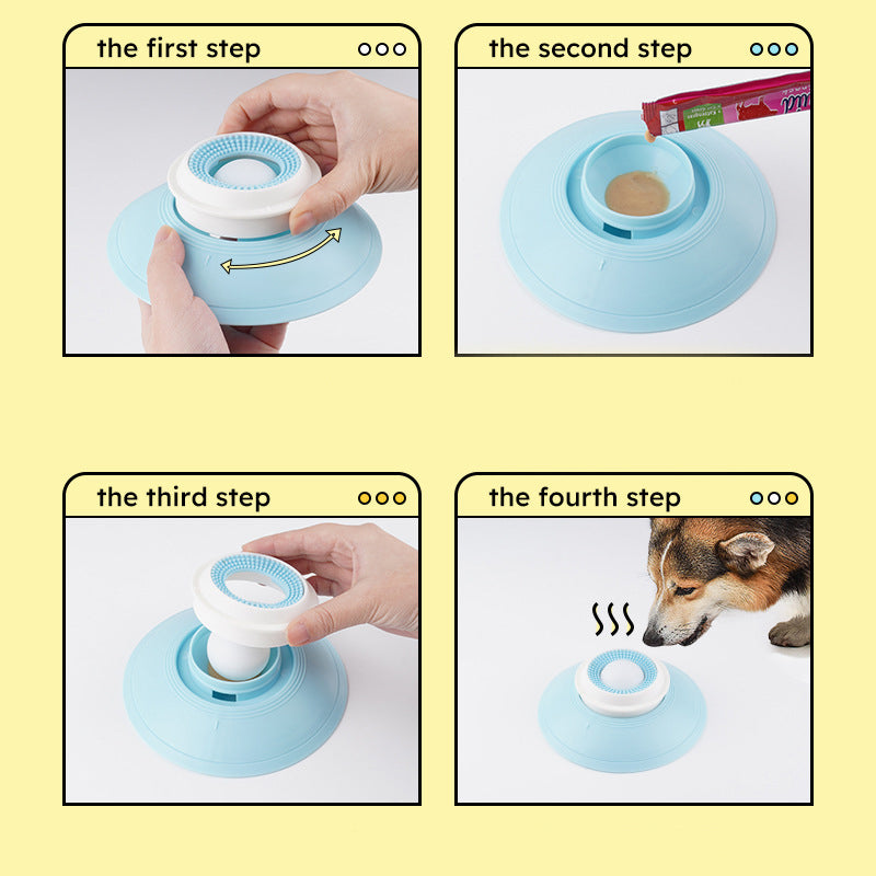 Dog Bowl Floating Ball Slow Feed Non-Slip Base
