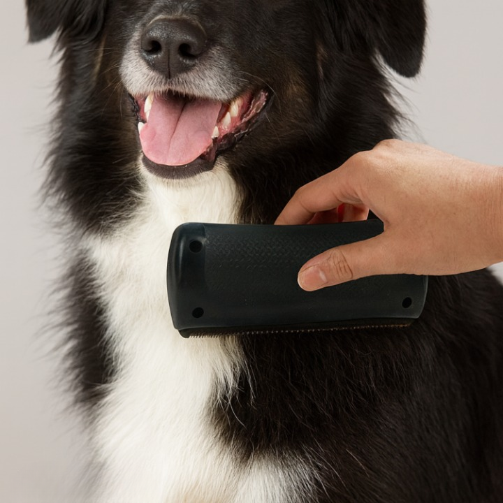 Dog Brush Dense Metal Bristles Reduces Shedding