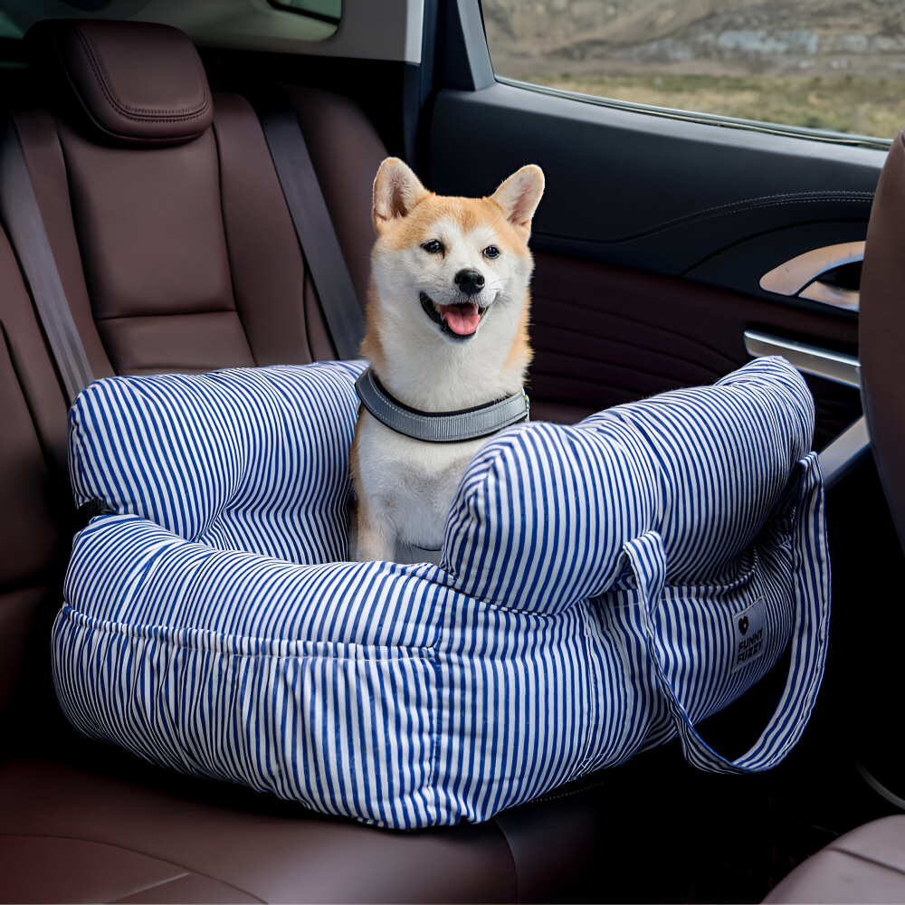 Dog Car Seat Padded Booster & Seatbelt Attachment