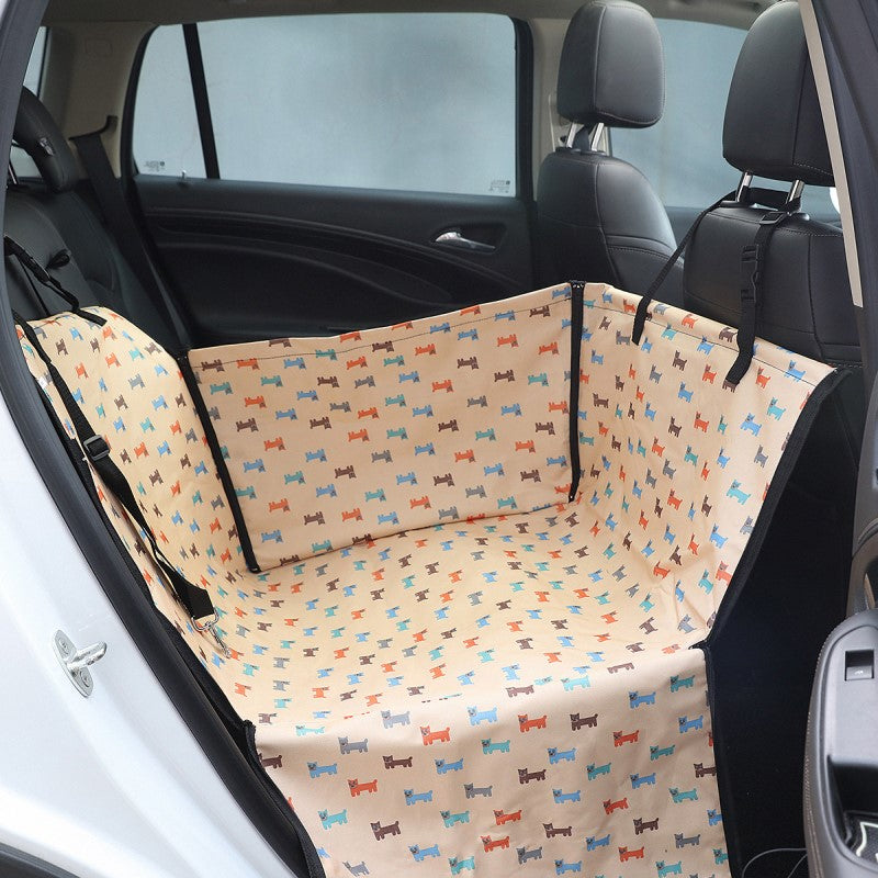 Dog Car Seat Waterproof Box Design Secure Nylon Straps