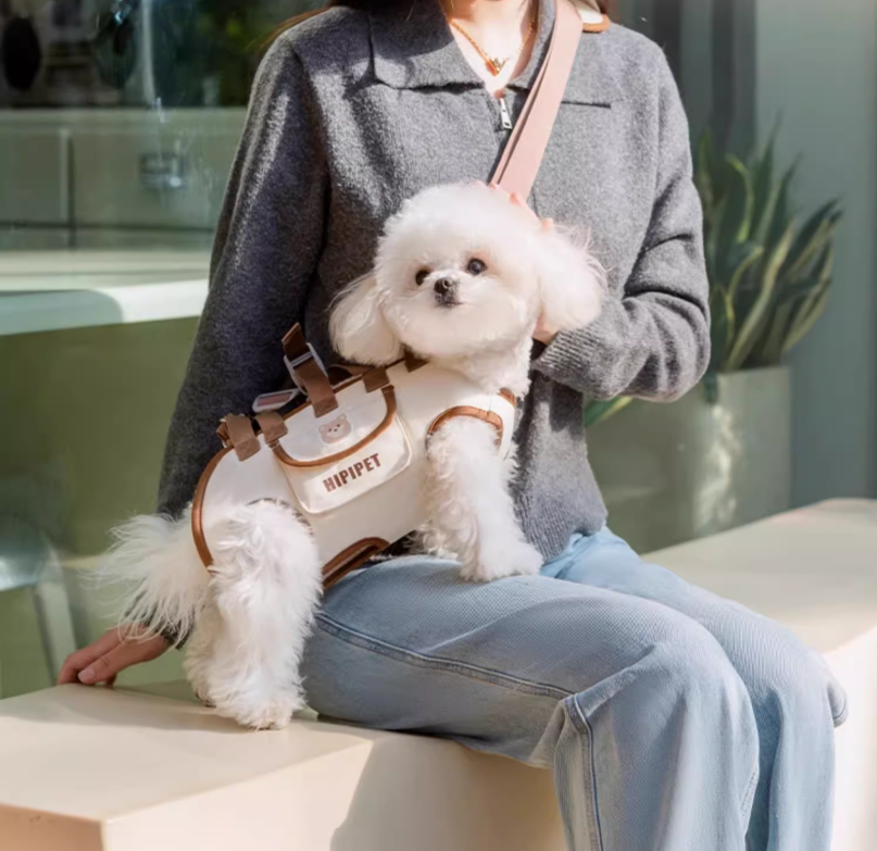 Dog Carrier Bag Spine-Friendly AirMesh & Padded Leg Support