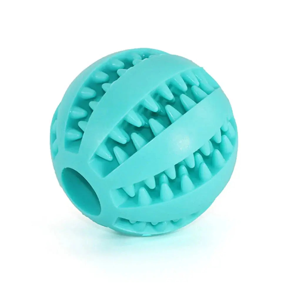 Dog & Cat Treat Ball Natural Rubber Textured Nubs