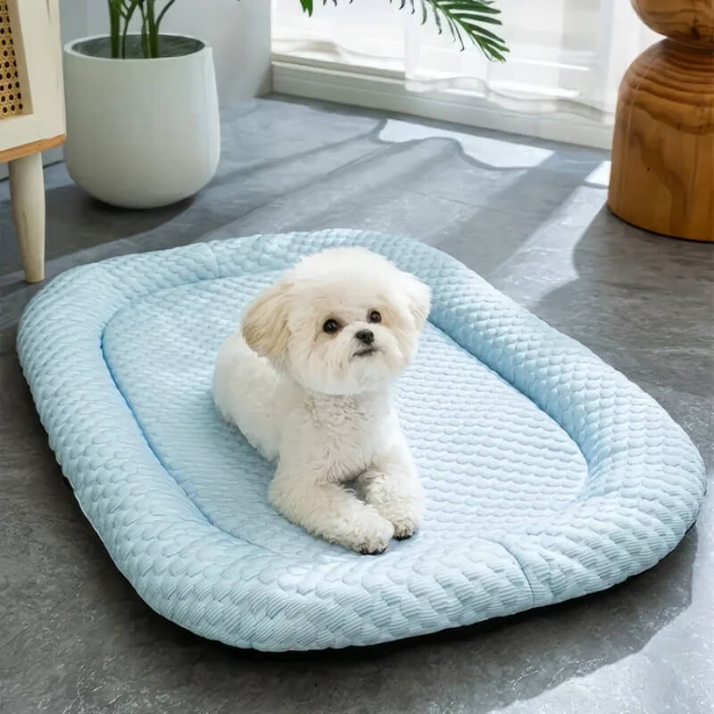 Dog Cooling Mat Temperature-Regulating Non-Slip & Moisture-Resistant