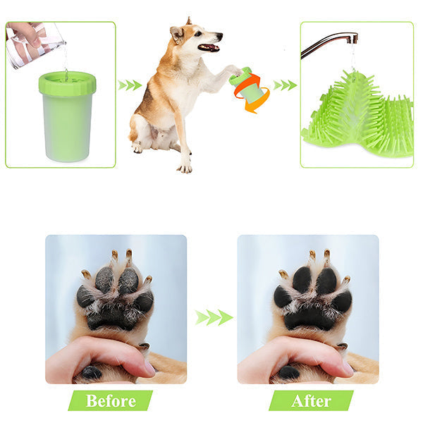 Dog Paw Cleaner Soft Silicone Brushes Travel Size