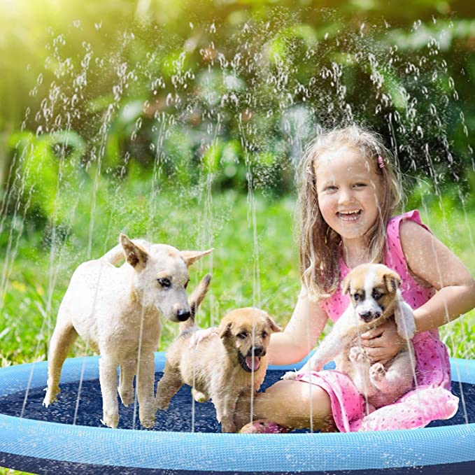 Dog Splash Pad Hose-Connected Foldable & Portable