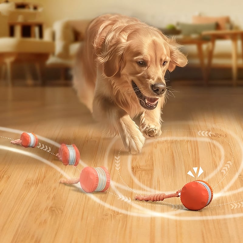 Dog Toy Motion-Activated & Two-Speed Chew-Resistant