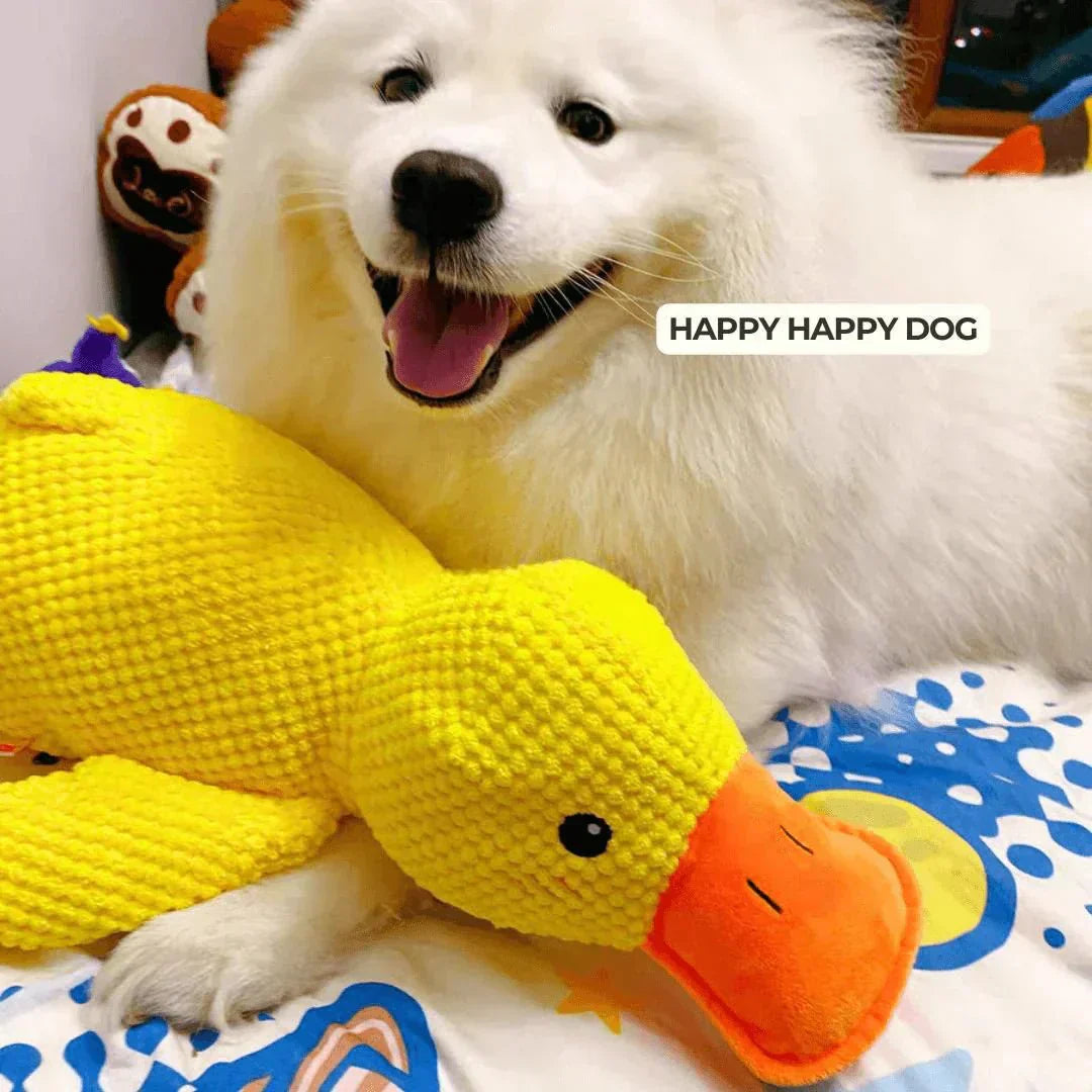 Dog Toy Plush Realistic Quacking Sound No Batteries