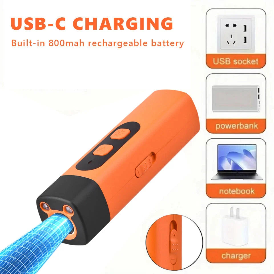 Dog Trainer Ultrasonic Bark Control 3 Modes USB Rechargeable