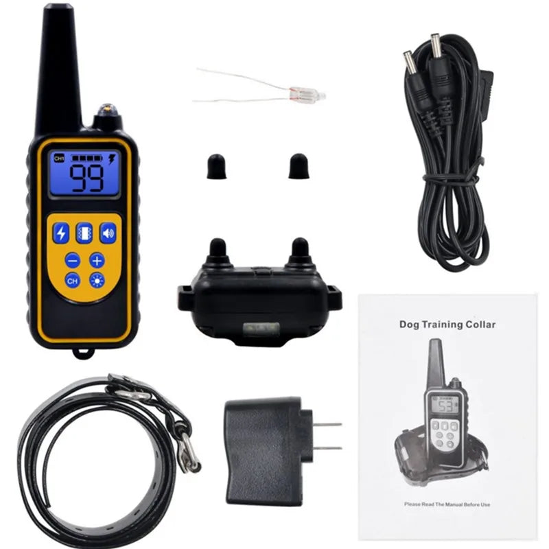 Dog Training Collar Remote Control Dual-Dog IP67 Waterproof