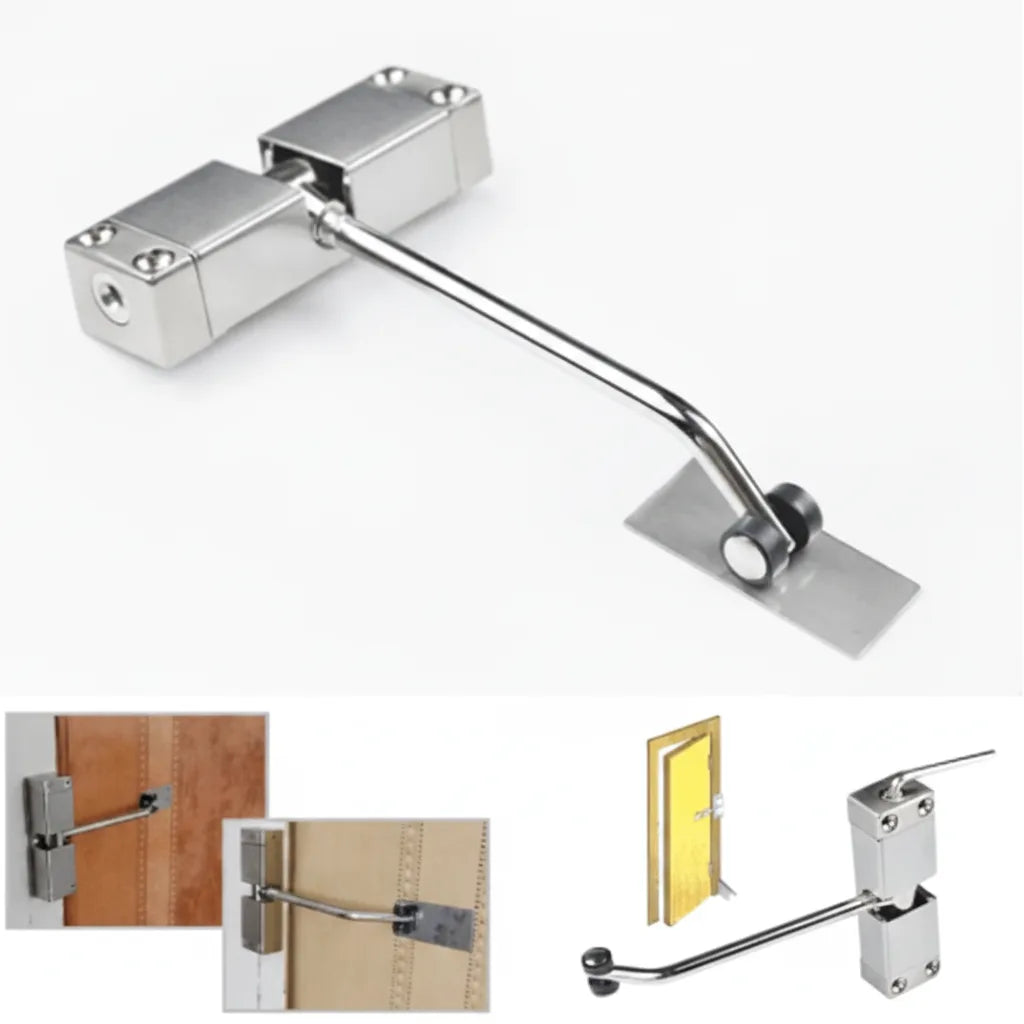 Door Closer Adjustable Soft Close Stainless Steel 30kg Capacity