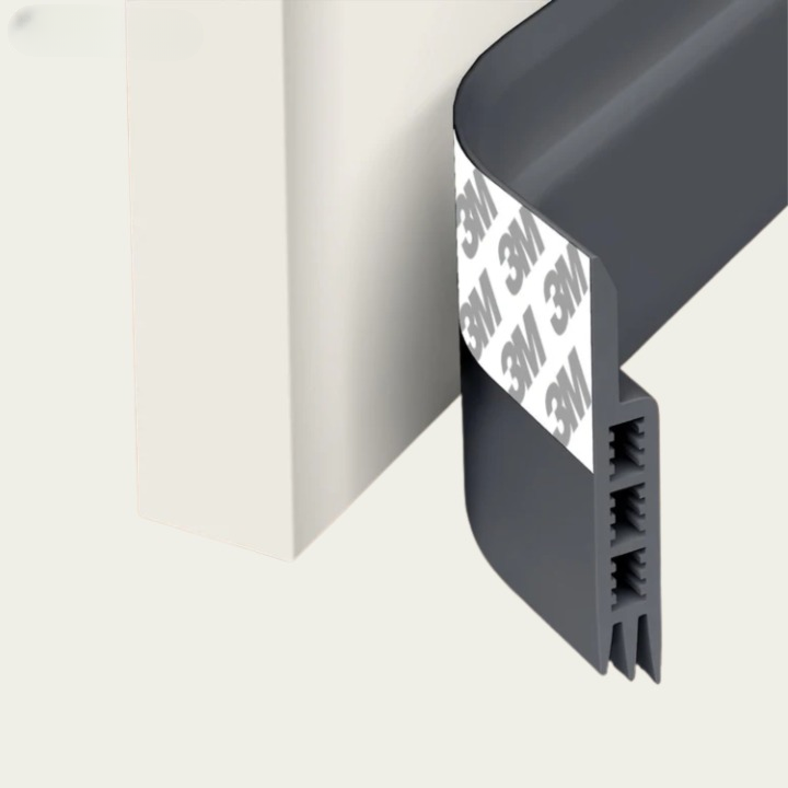 Door Draft Seal Silicone Strong Adhesive Cut To Fit