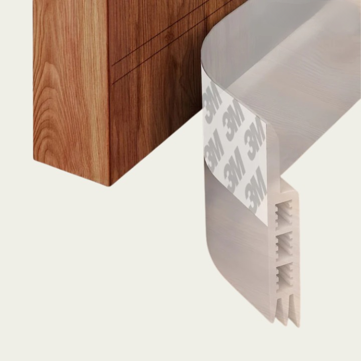 Door Draft Seal Silicone Strong Adhesive Cut To Fit