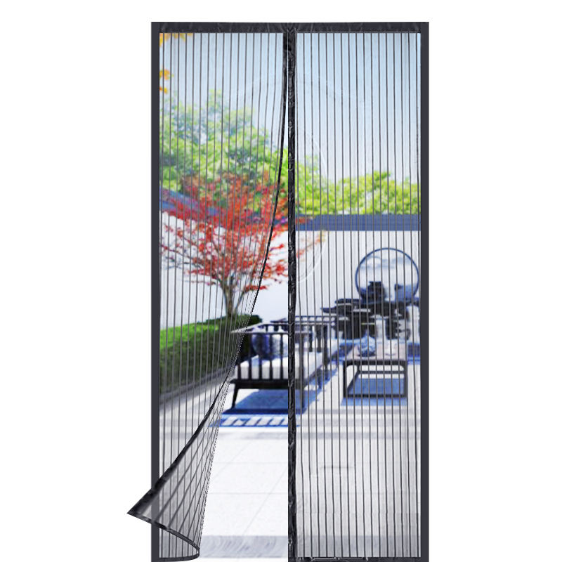 Door Insect Screen Magnetic Self-Closing Polyester Mesh