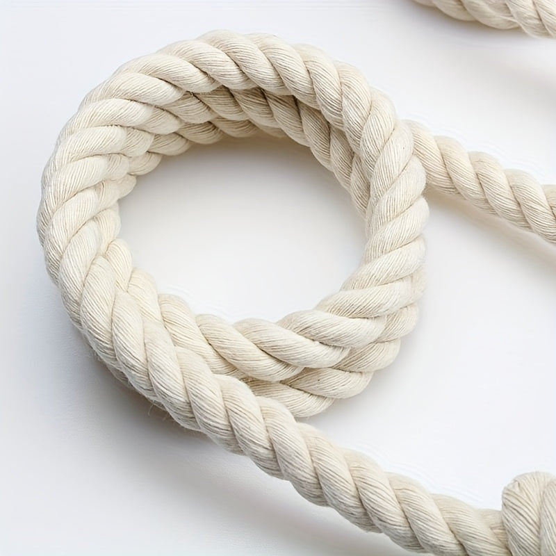 Door Stop Braided Cotton-Blend Rope Weighted Reinforced Core 2-Pack