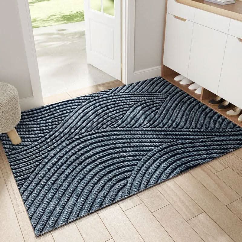 Doormat Geometric Diagonal Stripe Non-Slip Backing