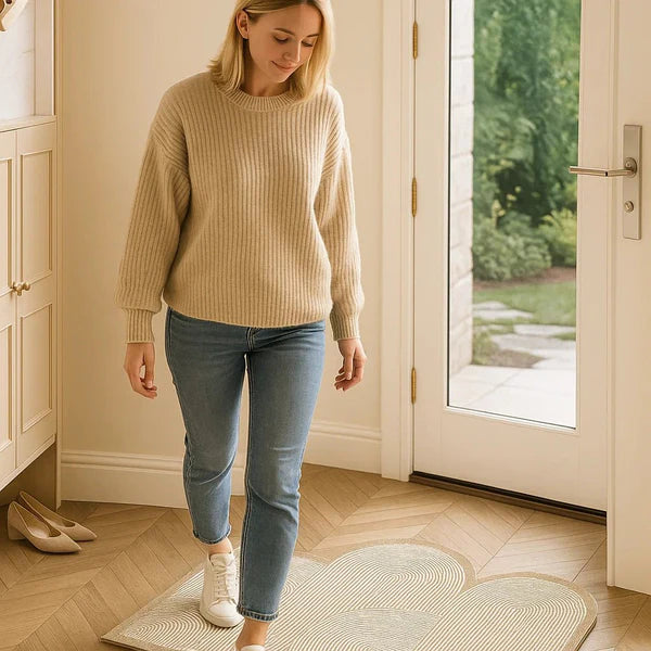 Doormat Soft Fabric Non-Slip Backing & Machine Washable