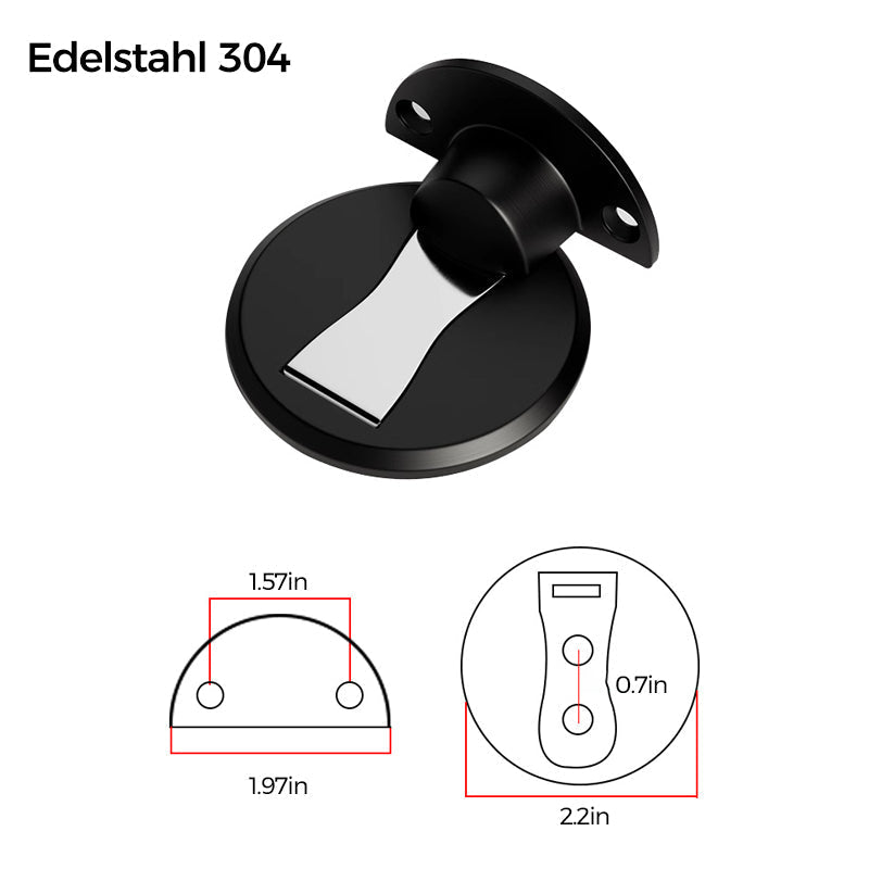 Doorstop Invisible Mount Stainless Steel & Strong Magnet