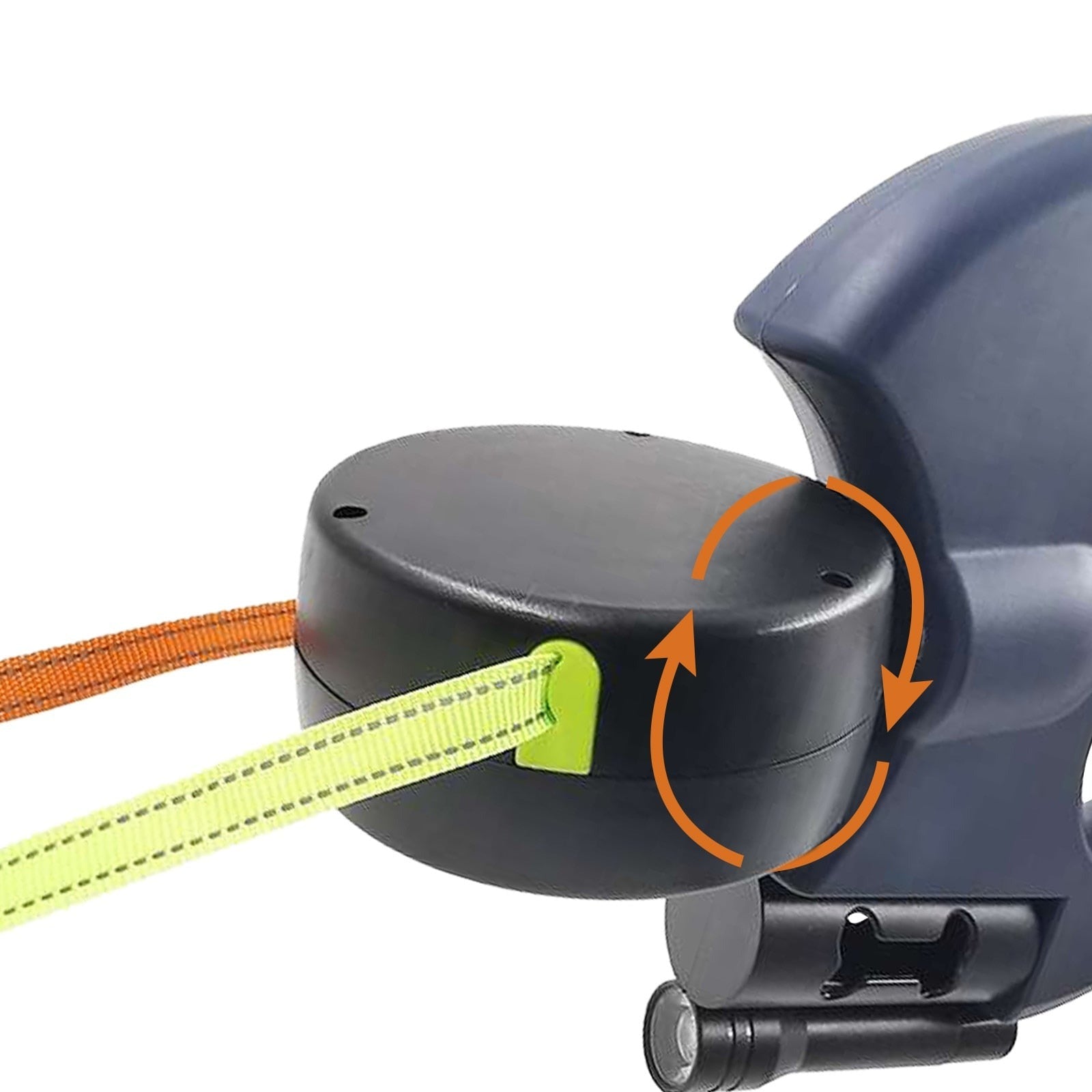 Double Dog Leash Retractable 3m LED Flashlight Color-Coded Controls