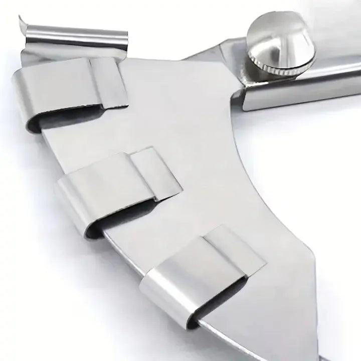 Double-Fold Binding Attachment Automatic Stainless Steel Fits 2.2–3.6 cm