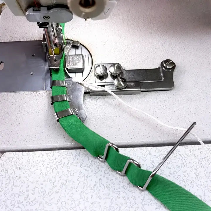 Double-Fold Binding Attachment Automatic Stainless Steel Fits 2.2–3.6 cm