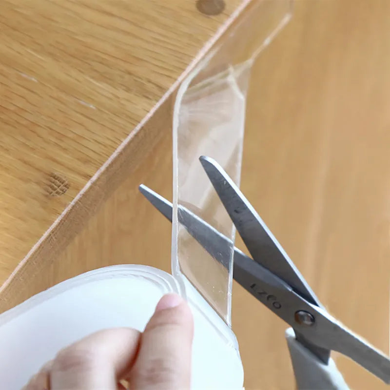 Double-Sided Tape Clear Acrylic Gel Reusable & Residue-Free
