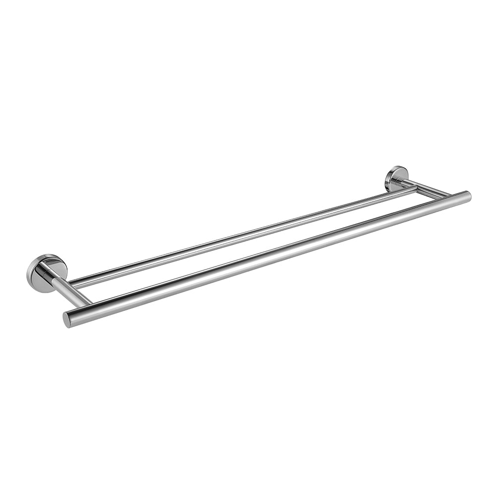Double Towel Rack Wall Mount Stainless Steel