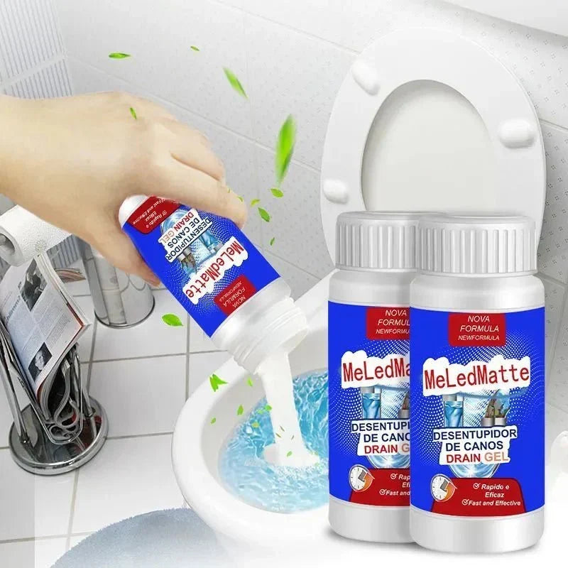 Drain Cleaner Powder Fizz-Active Dissolves Grease & Hair