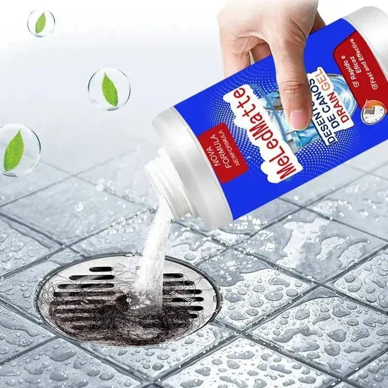 Drain Cleaner Powder Fizz-Active Dissolves Grease & Hair