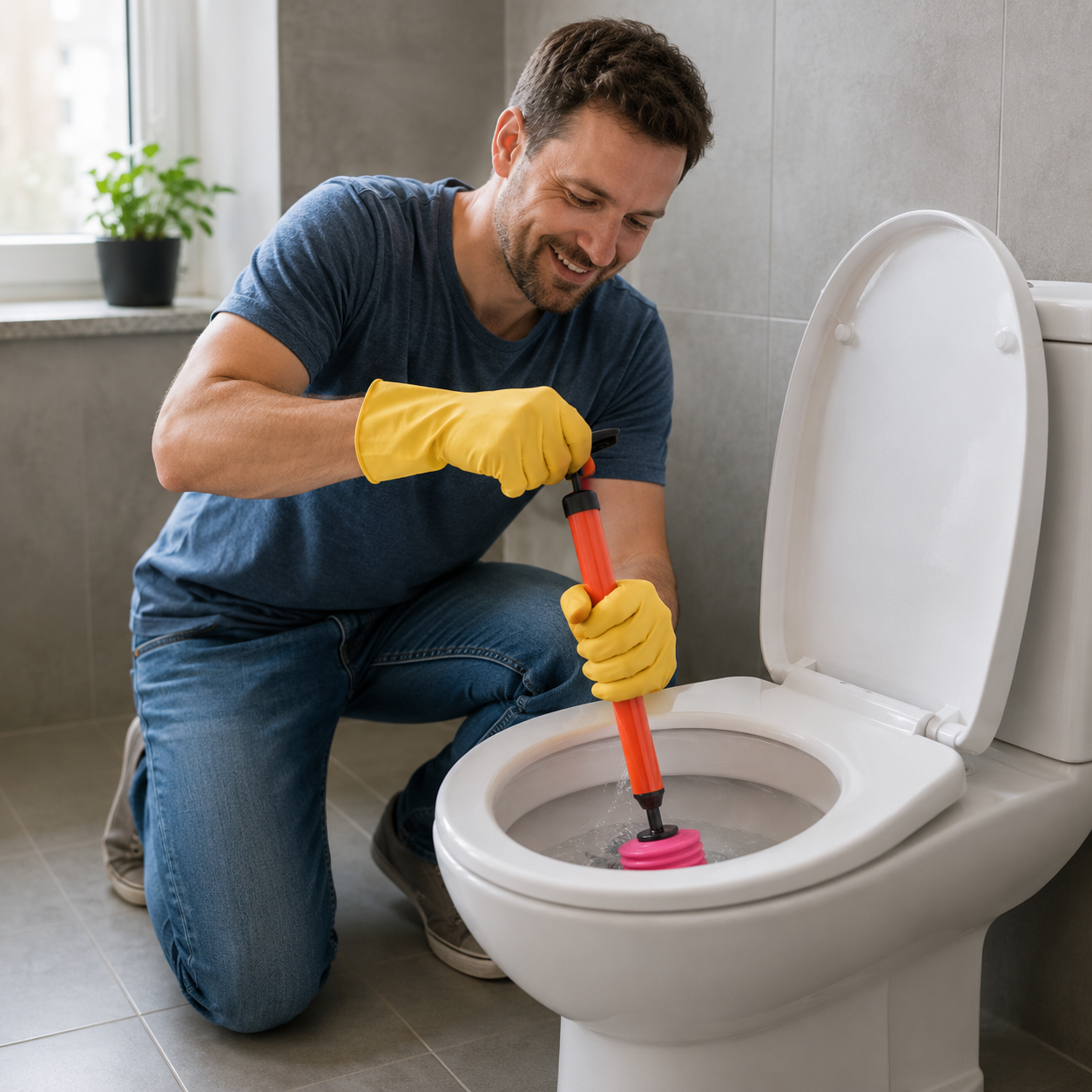 Drain Cleaner Pump High-Pressure Chemical-Free 64 cm Reach