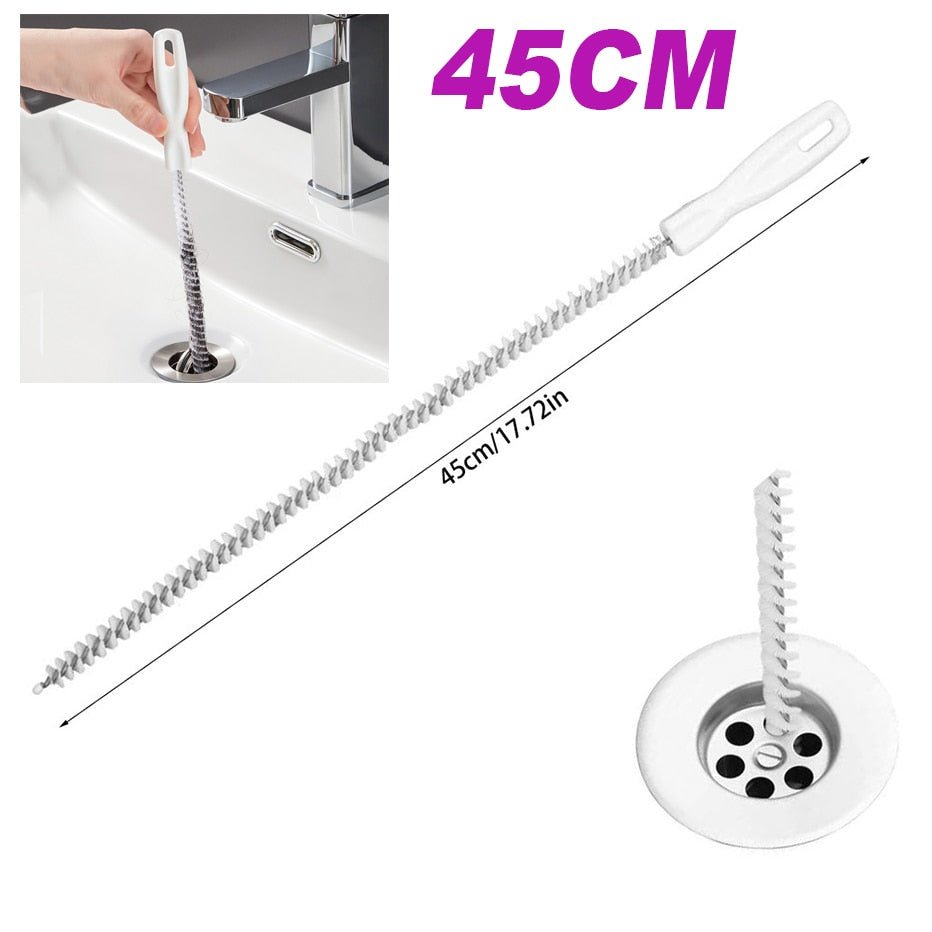 Drain Cleaning Brush Drill-Attachable Long Reach