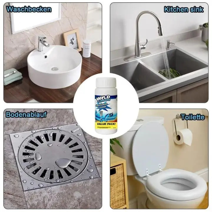 Drain & Pipe Cleaner High-Density Non-Corrosive Septic-Safe