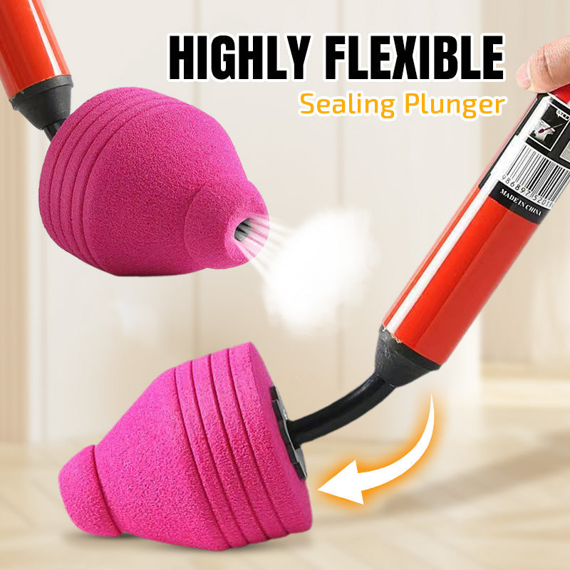 Drain Plunger High-Pressure Pump Flexible Airtight Nozzle
